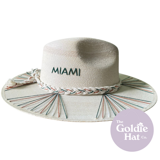 Miami Game Day Inspired Hat